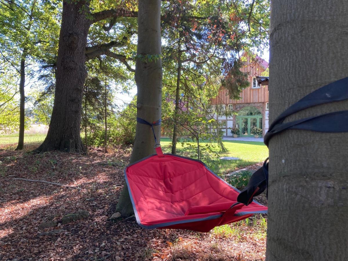 Zum Heuerling Ferienwohung im alten Stall mit Sauna Versmold Exterior foto